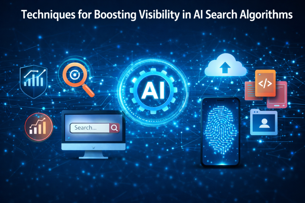 techniques for boosting visibility in AI search algorithms