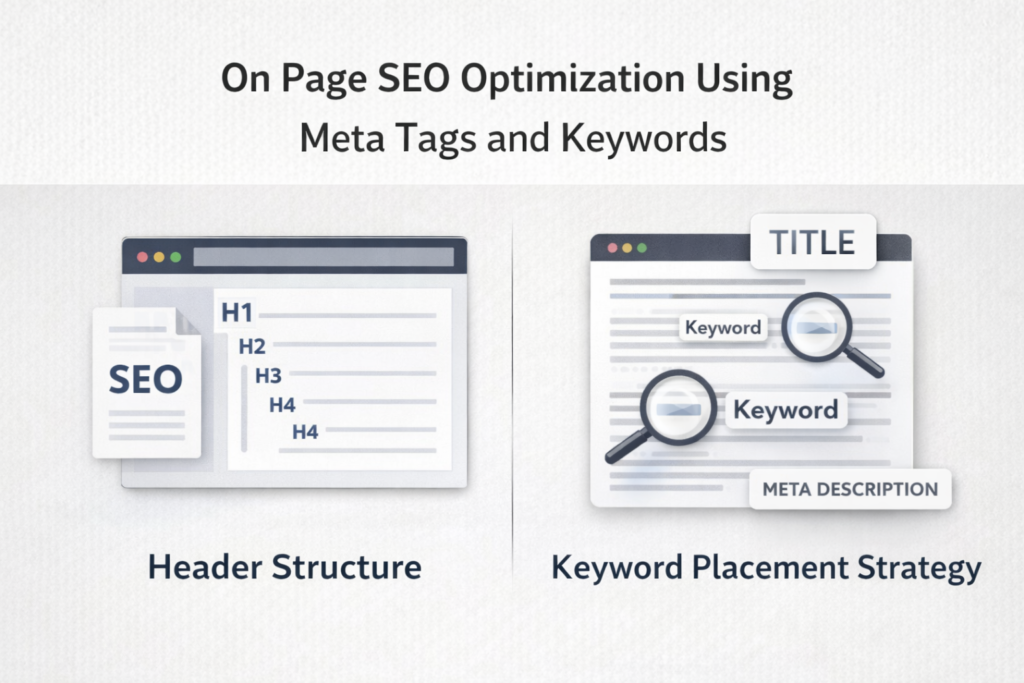 On Page SEO Optimization Using Meta Tags and Keywords