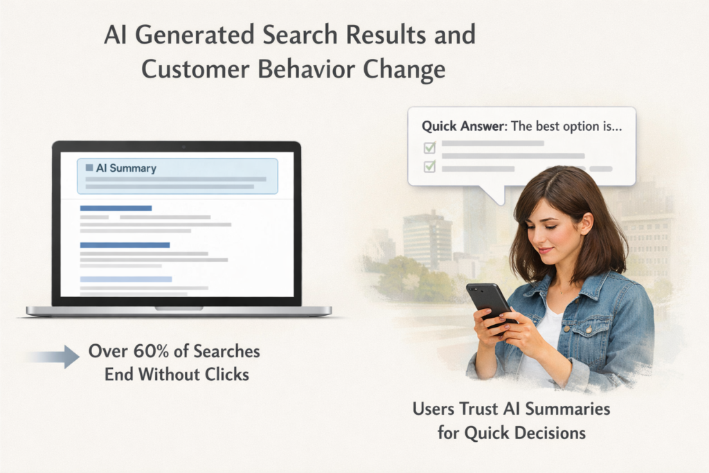 AI Generated Search Results and Customer Behavior Change
