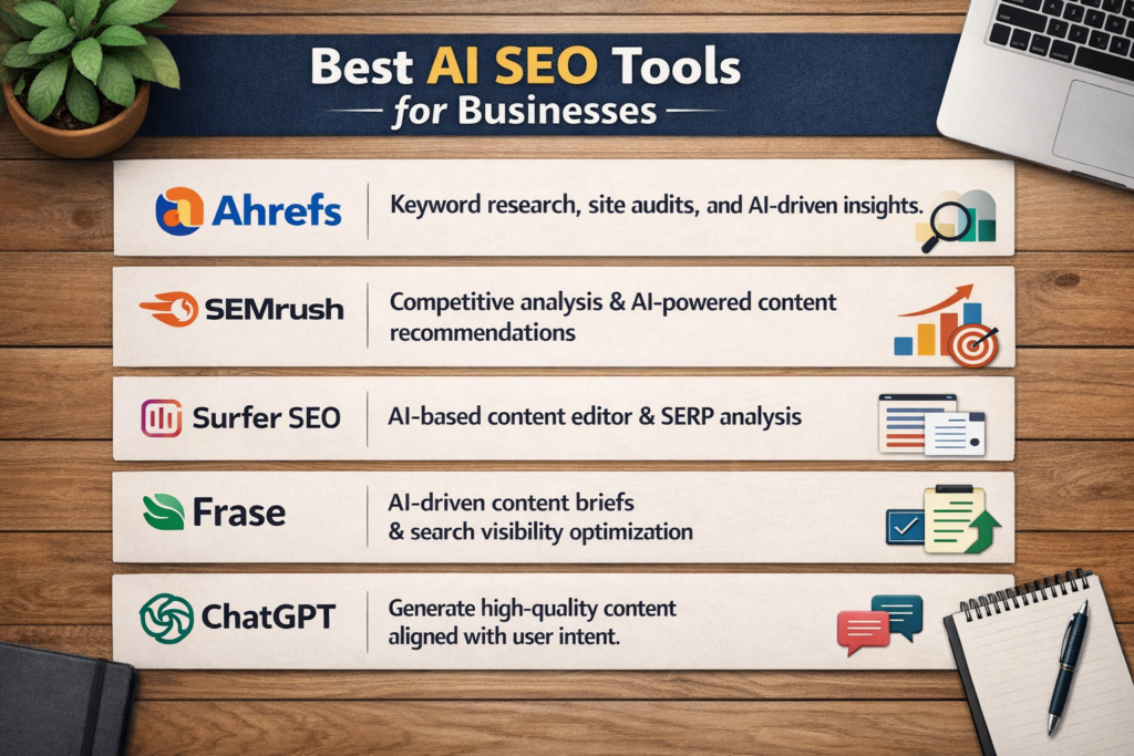 Best AI SEO Tools for Businesses