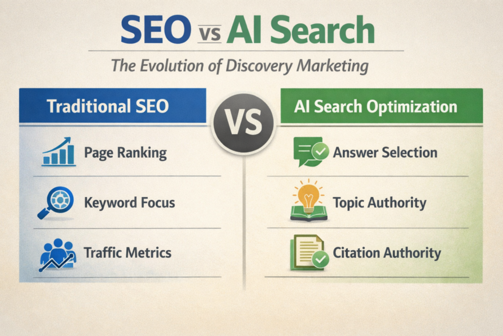 SEO vs AI Search: The Evolution of Discovery Marketing
