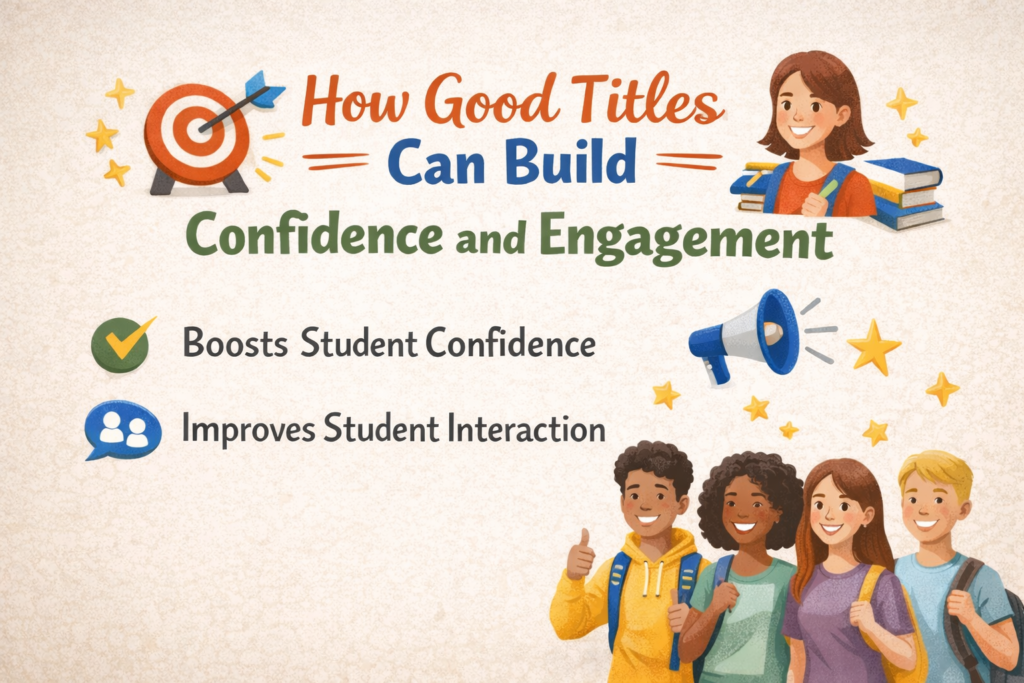 How Good Titles Can Build Confidence and Engagement