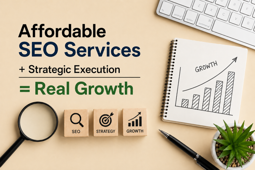 Affordable SEO Services + Strategic Execution = Real Growth