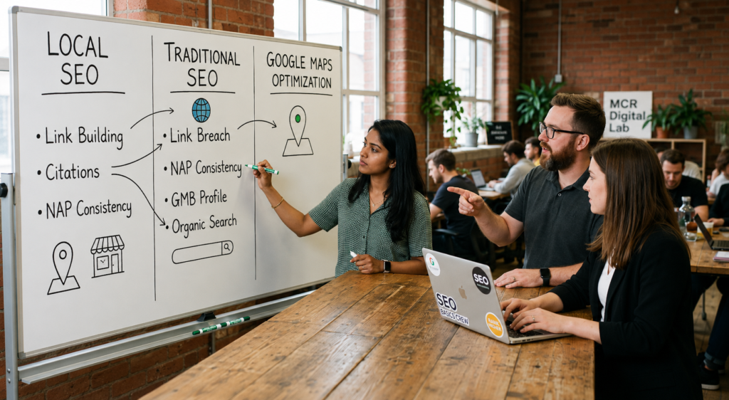 Local SEO vs Traditional SEO Link Building Google Maps Optimization