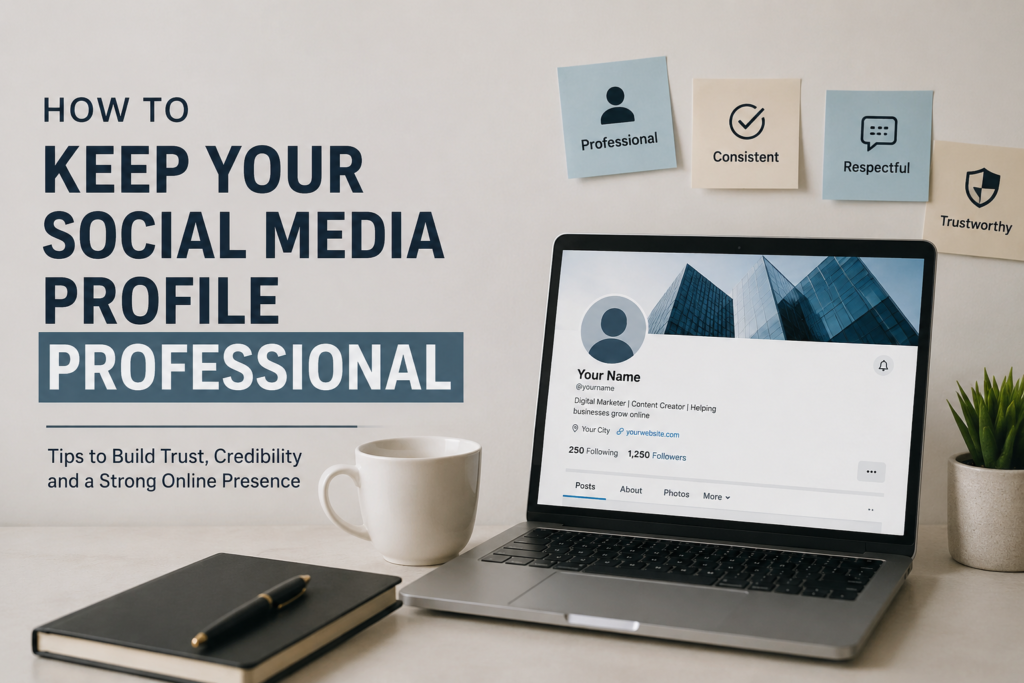 how to keep your social media profile professional