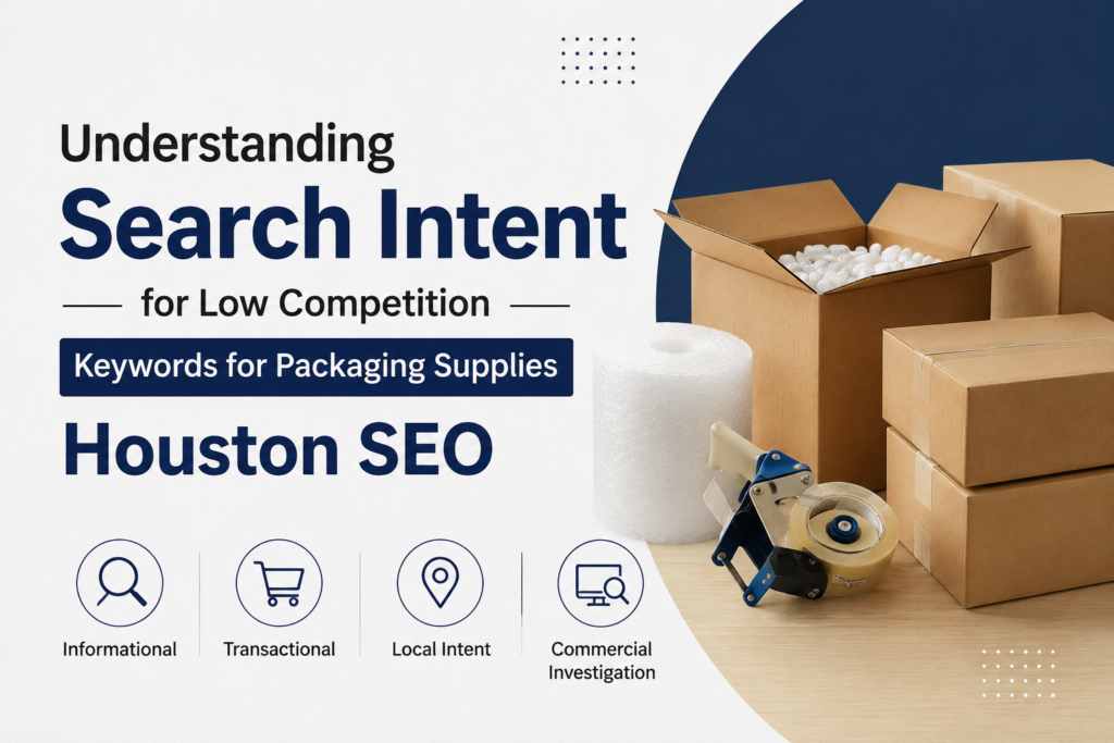 Understanding Search Intent for Low Competition Keywords for Packaging Supplies Houston SEO