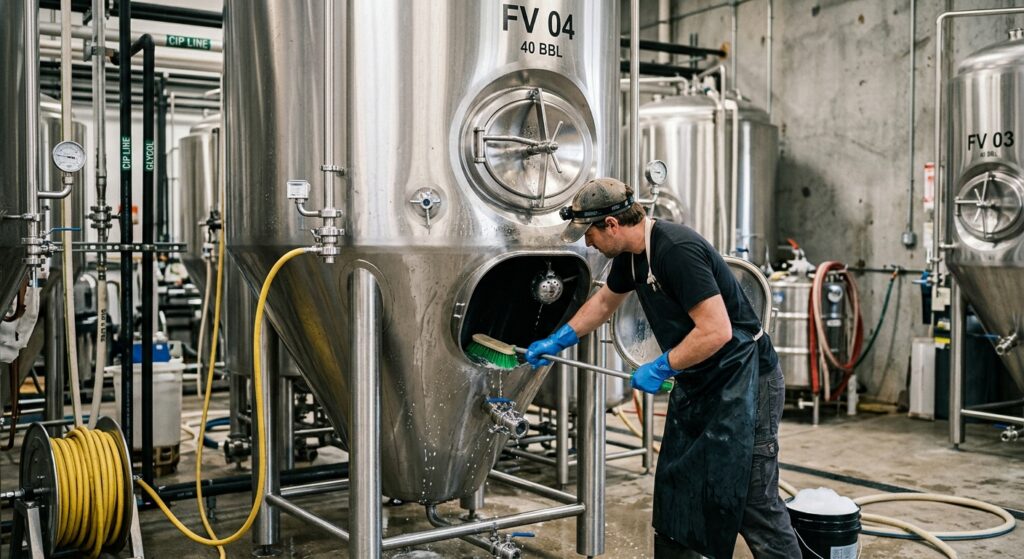 How Should a Fermentation Tank Be Cleaned?