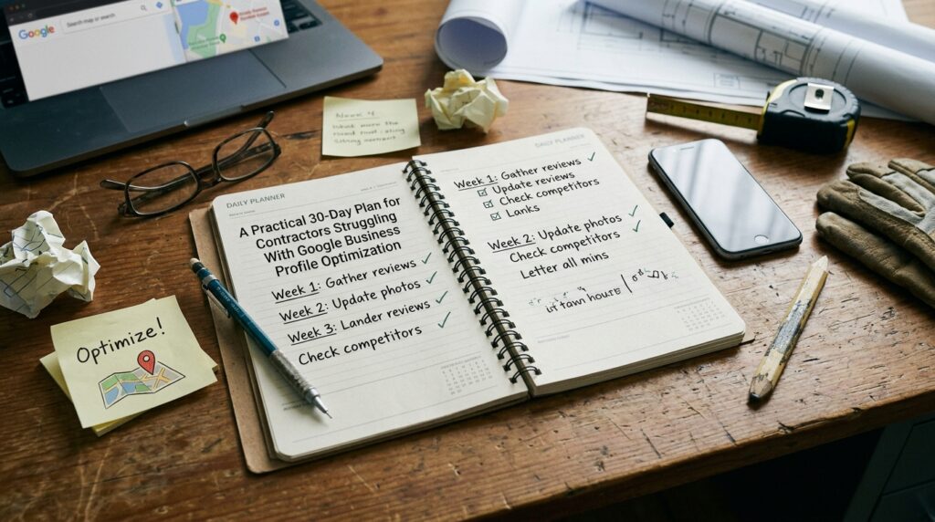 A Practical 30-Day Plan for Contractors Struggling With Google Business Profile Optimization