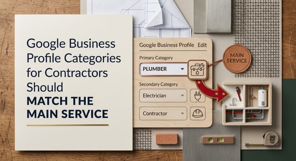Google Business Profile Categories for Contractors Should Match the Main Service